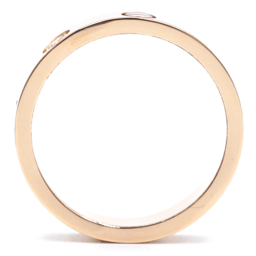 1p Diamond 18k Love 3.5mm Wide Size 50 5.5 Ring - Picture 5 of 8